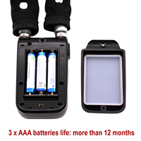 Alarme de verrouillage numérique sans clé, 110 dB, mot de passe programmable à 4 chiffres, 256 combinaisons, construction en acier étanche, pas besoin de clés, 3x
