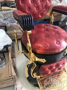 2018 último estilo europeo de hierro fundido pesado 90kgs oro y <span class=keywords><strong>rojo</strong></span> silla de <span class=keywords><strong>barbero</strong></span> silla giratoria 5 años de garantía - Product Image 2