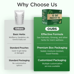 Té Chinaherbs 100% Natural a Base de Plantas para la Salud y Bienestar Masculino, con Saw Palmetto y Ginseng para la Salud de la Próstata - Product Image 3