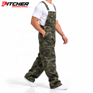 Salopettes utilitaires personnalisées en denim rigide avec passant pour marteau, vêtements de travail en denim pour marques de vêtements pour hommes, approvisionnement direct usine - Product Image 2