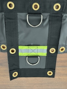 <strong>Hi</strong>-<strong>Vis</strong> Reflective-Stripe Anti-UV PVC Mesh Steel Tarp: Lightweight Tear-Resistant Cover for Flatbed Trailer - Product Image 2