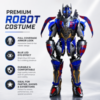 Costume de robot Optimus Prime réaliste, taille réelle, armure Transformers pour adulte, pour spectacle sur scène, événement, spectacle