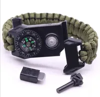 Bracelet de survie tactique réglable Anthrive pour homme avec lampe LED SOS, boussole, allume-feu et sifflet