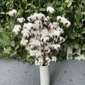 Bouquet de fleurs artificielles en coton Queyiyi, 5 à 7 têtes, pour décorations photographiques - Product Image 1