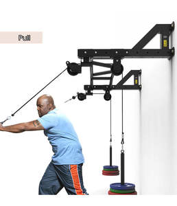 Sistema de Poleas Multifuncional Profesional para Montaje <span class=keywords><strong>en</strong></span> Pared, Barra de Poleas para Ejercicios de Fuerza <span class=keywords><strong>en</strong></span> Casa - Product Image 2
