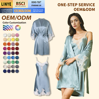 Robe de nuit sexy en soie, pyjama, chemise de nuit en dentelle, vêtements de nuit en soie, robe de chambre en soie, robe de nuit en soie, pyjama en soie de mûrier 100%