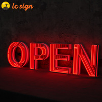 Enseigne LED personnalisée en acrylique avec miroir infini, éclairée, pour affichage commercial, vitrine de magasin, suspendue, pour boutique, café, restaurant, bar, salon