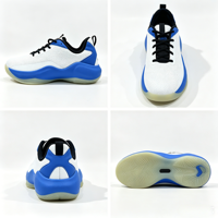 Chaussures de basket-ball pour hommes en gros, respirantes, avec empeigne en maille et semelle hybride haute performance