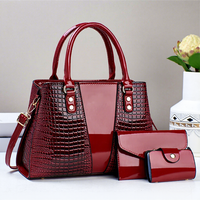 Sac à bandoulière en cuir PU à motif crocodile, grande taille, style urbain, nouvelle collection, simple, pour femme, best-seller du commerce extérieur