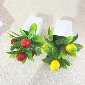 Bonsái de Frutas Artificiales de 9.6 Pulgadas, Granada, Naranja, Limón, Decoración para el Hogar, Sala de Estar, Año Nuevo - Product Image 4