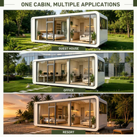 Construction rapide 20ft modulaire préfabriqué petites maisons conteneur bureau Portable Apple House Pod mobile Apple cabine