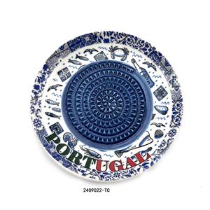 Plato Rallador de Cerámica al por Mayor de Portugal, Utensilio de Cocina para la Cena con Decoración de Ajo y Jengibre - Product Image 3