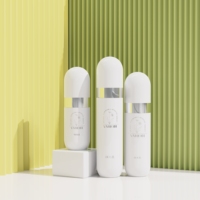 Forme de capsule ronde vide 40ml 60ml 80ml bouteilles de pulvérisateur de brume fine bouteilles de pulvérisateur d'emballage cosmétique personnalisé