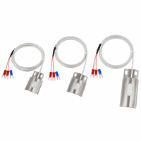 Sonde de température PT100 à montage en surface pour tuyau, 3 fils, WZP-02, boîtier en acier inoxydable, pour l'industrie HVAC et chimique