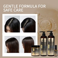 Shampooing et après-shampoing pour cheveux au collagène et à la kératine réparateur à la noix de coco, soin professionnel en salon, kératine nano brésilienne pour cheveux