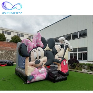 Phim Hoạt Hình Giá Rẻ Inflatable Bounce Nhà Ngoài Trời Inflatable Nhảy Lâu Đài Bouncy Trẻ Em Inflatable Thống Bouncer Đối Với Sân - Product Image 4