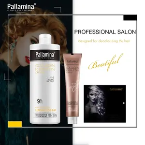 意大利私人标签自然色处女巴西角蛋白黑发滋养永久染料集品牌