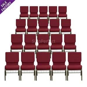 Sillas Apilables Metálicas de Diseño Moderno para Fiestas, Ceremonias, Banquetes, Hoteles, Teatros, Auditorios, Iglesias - Product Image 2