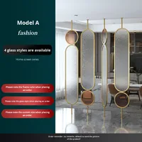 Paravent multifonctionnel rotatif sur mesure en acier inoxydable Changhong découpé au laser, style Art Déco, pour salon, luxe léger