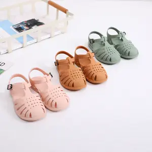 wholesale latest designs ladies summer children's plastic jelly shoe new baby fashion anti slip Beach Princess Sandals and shoes
