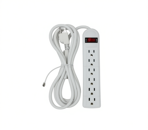 Multipresa con 6 Prese 110-120 V, Cavo da 75 Cm, per Uso Interno ed Esterno - Product Image 1