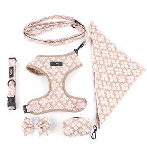 Coleira Personalizada para Cães de Estimação, Conjunto de Coleira e Guia Ecológico e Confortável, Respirável - Product Image 1