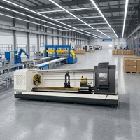 Tour CNC horizontal ZD CK6150 à broche unique, 2 axes, commande GSK, pour tournage de métaux lourds, banc plat