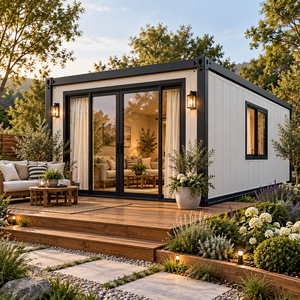 Casa Contenedor Moderna con Paneles de Madera y Puertas de Vidrio para Vivir al Aire Libre - Product Image 5