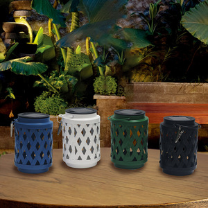 Lámpara Solar de Hierro para Jardín, Decoración Exterior, Luz Nocturna Impermeable LED, Luz Ambiental para Patio y Balcón - Product Image 2