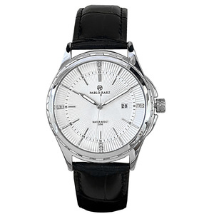 Reloj de pulsera para hombre - reloj de acero inoxidable con diseño de abanico, elegante y con estilo, de diseño informal. - Product Image 1
