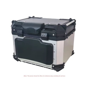 Caja trasera cuadrada de 45 litros con respaldo para coche eléctrico y accesorio de motocicleta, maletero para vehículos - Product Image 4