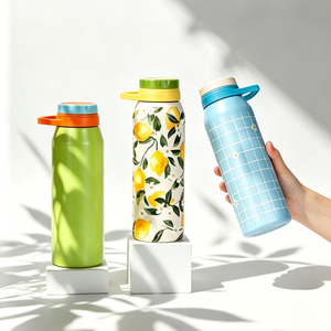 Borraccia Termica in Acciaio Inox a Doppia Parete da 24oz, Sicura per Alimenti, con Manico e Logo Personalizzato per Regali all'Ingrosso - Product Image 2