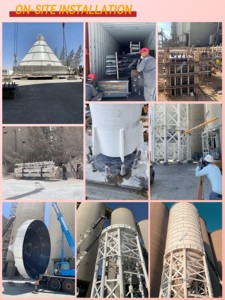 Silo de Cemento de 1500T con Sistema de Descarga Doble para el Manejo de Materiales en Plantas de Cemento - Product Image 6