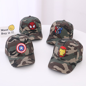 Phù Hợp Với Tất Cả Các Mũ Phẳng Brim New 3D Thêu Logo Cô Gái Và Cậu Bé Ngoài Trời Thể Thao Cap Được Trang Bị Ngụy Trang Mũ Thiết Kế Phim Hoạt Hình - Product Image 4