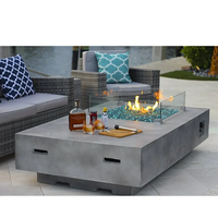 Brasero au propane moderne autoportant, écologique, pour extérieur, 50000 BTU, certifié ETL, pour patio et jardin