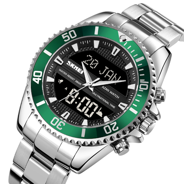 Skmei 1896 Best Selling Item Multifunctional Azan Watch Water Resistant Muslim Prayer Digital Watches