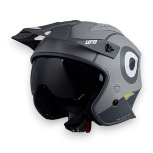 Casco Moto Ufo Sheratan Jet Grigio Taglia S in Termoplastica - Product Image 1