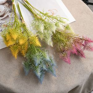 Bouquet de fleurs artificielles CallaFloral, blanc, jaune, bleu, rose, rouge, en plastique, décoration intérieure, mariage, artisanat, style INS - Product Image 2