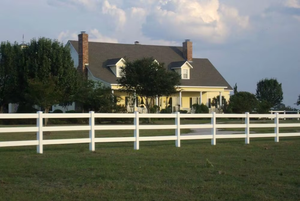 Ganado vinilo 3 rieles PVC 3 riel caballo paddock granja valla poste <span class=keywords><strong>Rancho</strong></span> <span class=keywords><strong>blanco</strong></span> - Product Image 3