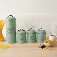 Boîte à Aliments Multifonctionnelle Écologique en Fer, Design Classique, pour Pâtes, Sucre, Café, Thé, 1-2L, avec Couvercle Métallique