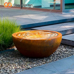 Acier Corten Table D'eau Moderne De Luxe Personnalisable Extérieur Jardin Caractéristique D'eau Cascade Artificielle Fontaine Étang pour Cour - Product Image 6