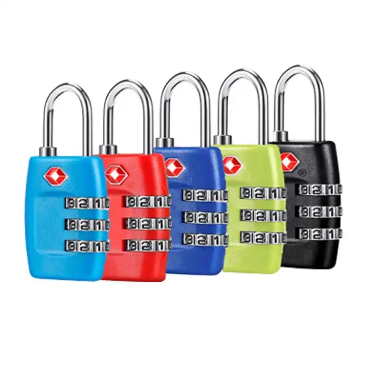 TSA Luggage Locks 2 Pack - 4 Digit Combination Steel Brazil