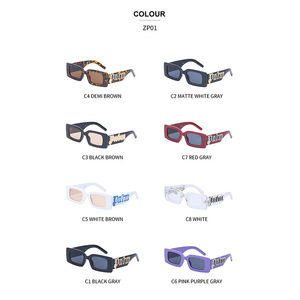 Gafas de Sol con Marco Cuadrado Estilo Palma, Protección UV400, Unisex, Retro, para Exteriores - Product Image 3