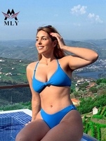 Mly Custom Bekende Merken Luxe Badpakken Sexy Bikini String Print Vrouwen Badmode