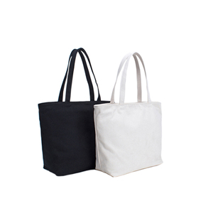 Sac fourre-tout en toile de coton personnalisable, pliable et réutilisable, avec logo imprimé sur mesure, pour la vente en gros - Product Image 3