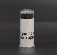 100 pièces/baril – Bâtonnets de nettoyage pour extensions de cils, applicateurs de colle pour rehaussement de cils, micro-brosses de maquillage, outils