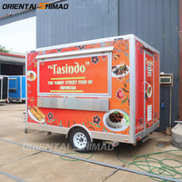 Camion de restauration rapide pour glaces et snacks, entièrement équipé, en acier inoxydable, avec friteuse