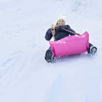 Tapis de glisse en PVC résistant au froid, imperméable, pour enfants et adultes, pour le ski en plein air en hiver, avec logo personnalisé