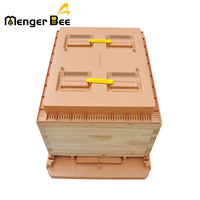 Neuer Menger Bee B-25 3-Schichtiger Lebensmittelechter HDPE-Kunststoff Bienenstock Bienenfarm Langstroth Tiefe Rahmen Kompatibel Temperaturkontrolliert