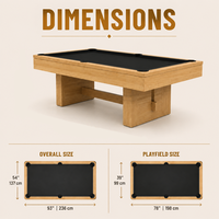 Tables de billard de luxe modernes sur mesure de 7 et 8 pieds avec plateau en ardoise pour la maison